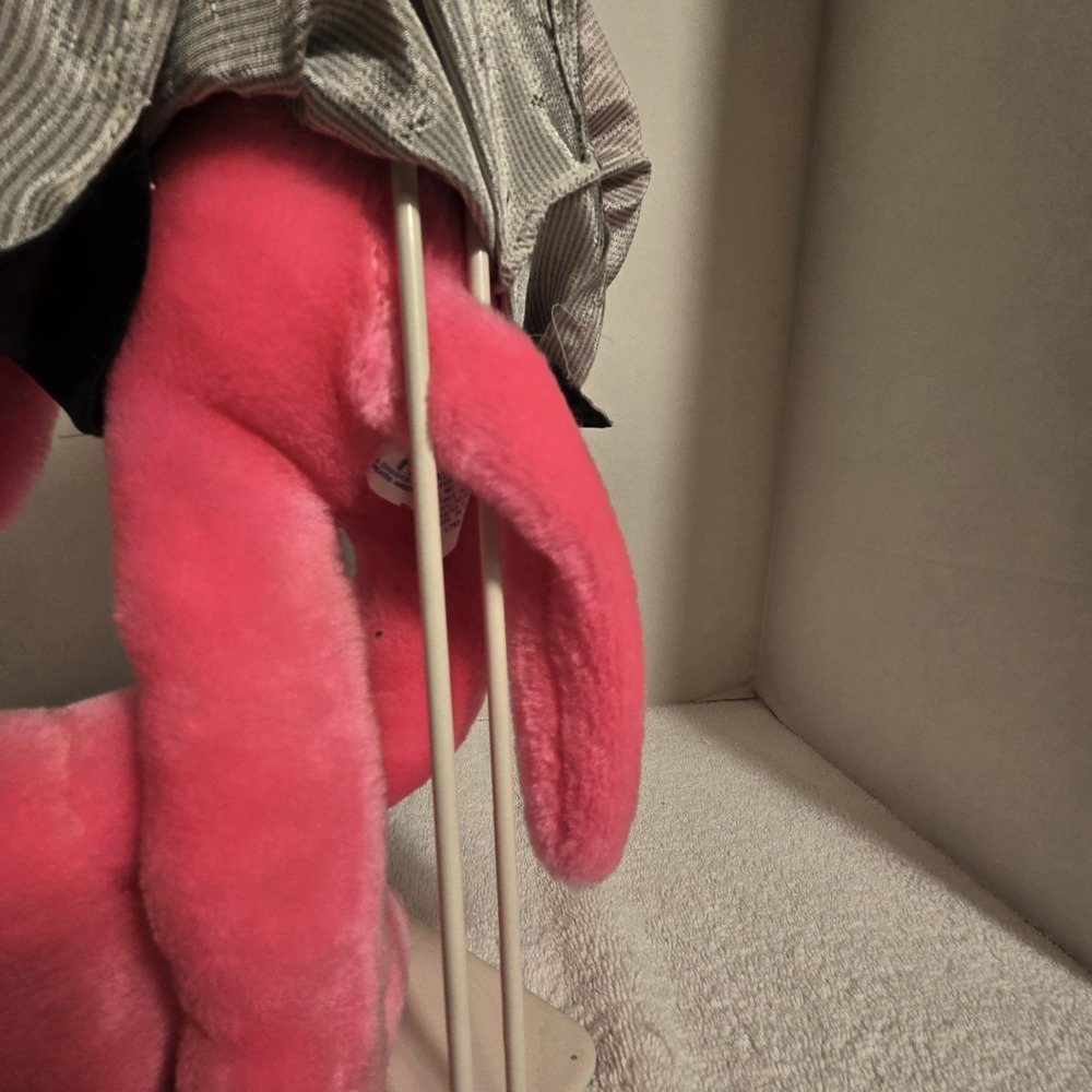 Vintage Pink Panther Plush Doll Toy 1795 The Lover in Robe 1980 With Stand - Picture 10 of 11